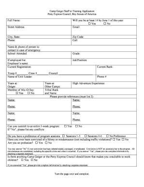 File movement register - camp geiger bsa