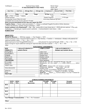 PT Reassessment Visit Note