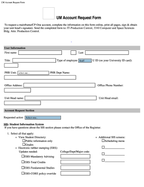 Fillable Online Helpdesk Umd Um Account Request Bformb Help Desk