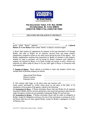 Exclusive Buyer Agency Contract