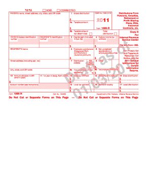 IRS Form 1099-R Draft
