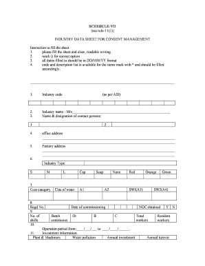 Industry Data Sheet for Consent Management
