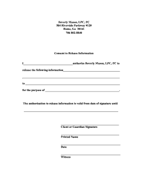 Consent to Release Information