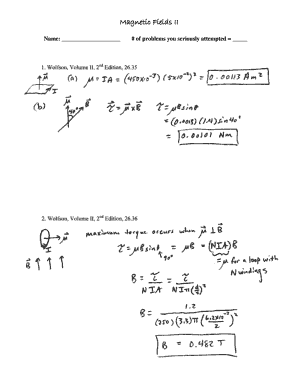 Magnetic Fields II Physics Problems