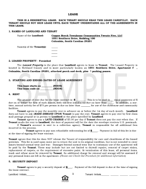 Residential Lease Agreement