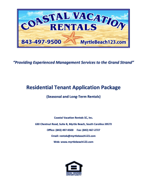 Residential Tenant Application Package