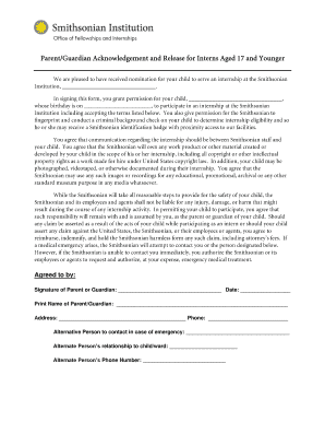 Parent Guardian Consent Form