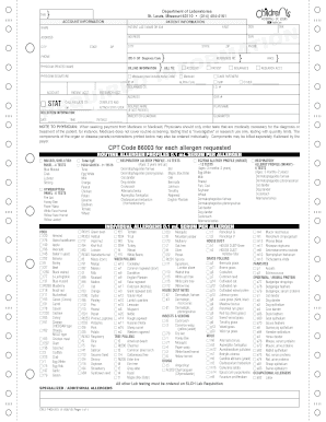 Allergy Testing Request Form