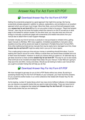 act form 67f answers fill online printable fillable blank act form 67f answers