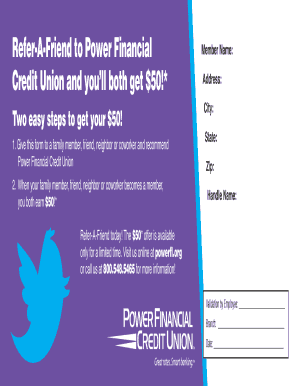 Refer-A-Friend Promotion Form