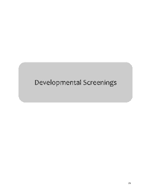 Early Childhood Screening Assessment Form
