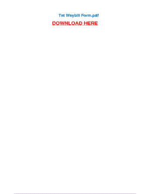 download waybill form