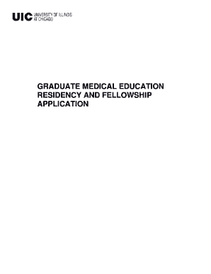 University of Illinois Residency and Fellowship Application
