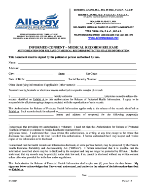 Informed Consent Medical Records Release