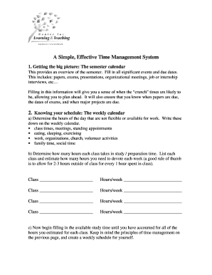 Time Management System for Students