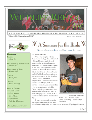 Wildlife Intake Form