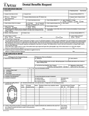 Dental Benefits Claim Form