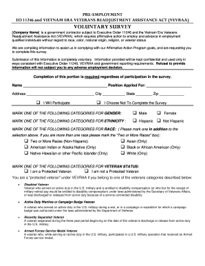 Voluntary Survey and Self-Identification of Disability Form