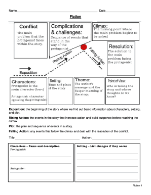 Fiction Story Analysis Worksheet