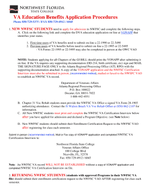 VA Education Benefits Application Form