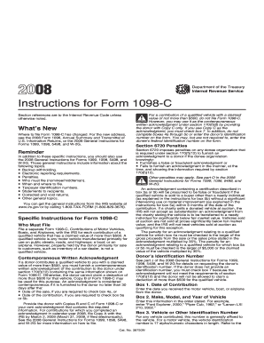 Instructions for Form 1098-C
