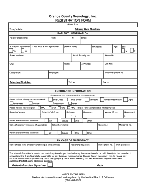 Patient Registration Form