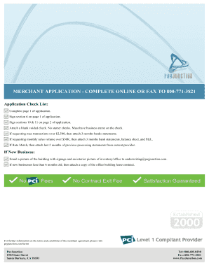 Merchant Application Form