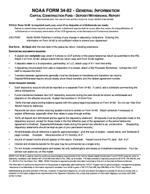 NOAA Form 34-82 - Capital Construction Fund Report