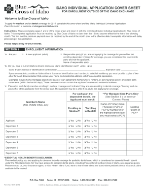 Idaho Individual Application - sleavittinsurance