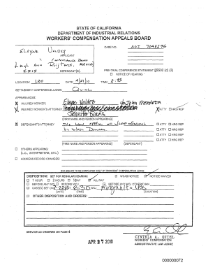 California Pre-Trial Conference Statement