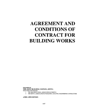 Kenya Building Works Contract Agreement