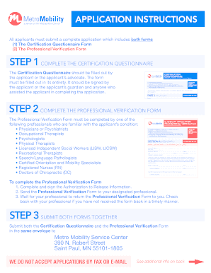ADA Paratransit Eligibility Application