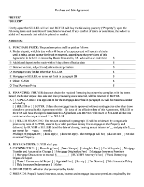 Florida Purchase and Sale Agreement