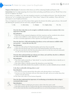 Client Advocate Assessment Form