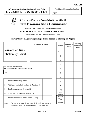 S42 11 Section A eoc - business2000