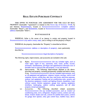 Real Estate Purchase Contract