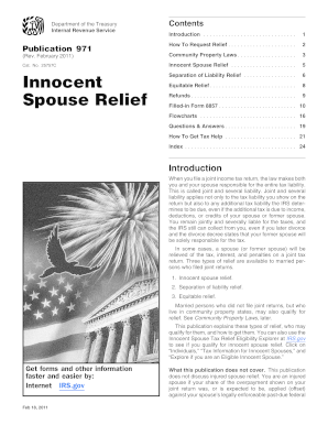 IRS Publication 971 Innocent Spouse Relief