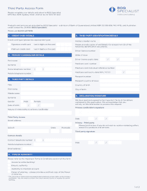 Third Party Access Form