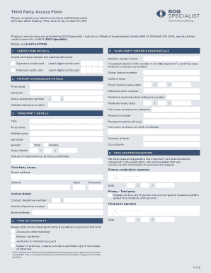 Third Party Access Form