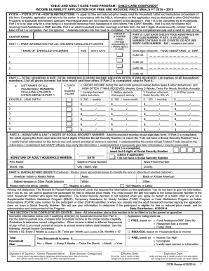Child Care Income Eligibility Application