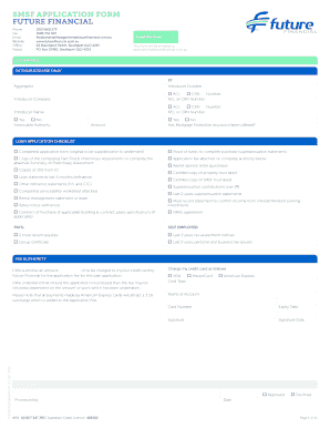 SMSF Loan Application Form