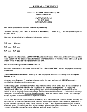 Residential Lease Agreement