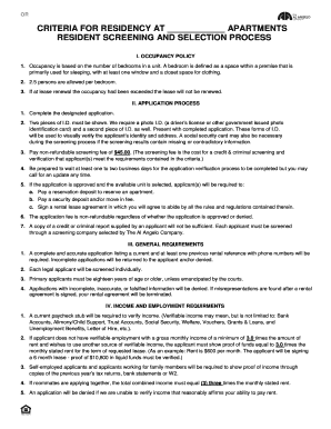 Morningside Apartments Rental Application