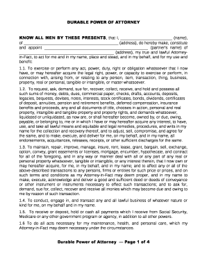 Durable Power of Attorney