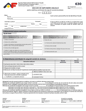 Romanian Health Insurance Contribution Decision
