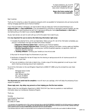 Mortgage Assistance Application Forms