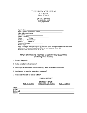 Insurance Application Form