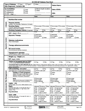 SK CDM-QIP Diabetes Flow Sheet