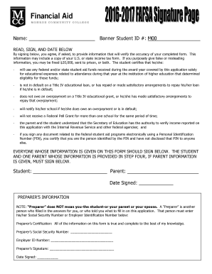 US Federal Student Aid Certification Form