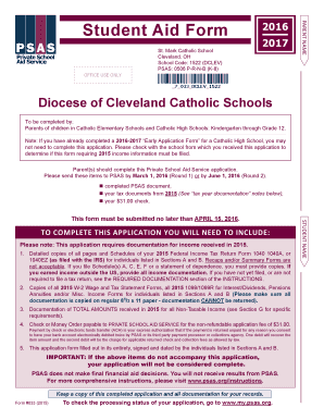 Private School Aid Service Application